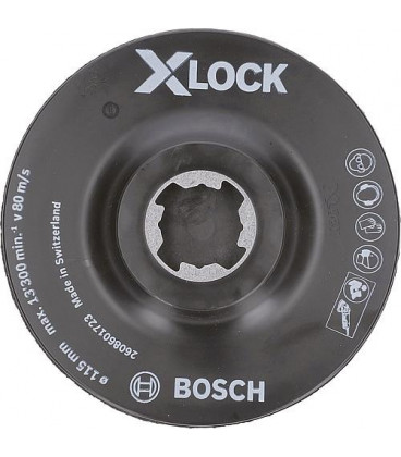 Bloc d'accrochage BOSCH® ac Center PIN et X - Lock insert diam. 115 mm