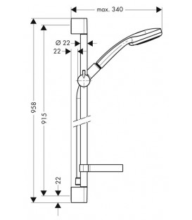 Colonne de Douche Croma 100 Vario/Uncia'C