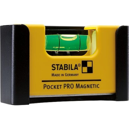 Niveau a bulle Stabila Pocket Pro aimante, 7cm, avec systeme aimante et ceinture