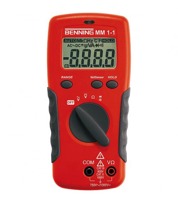 Multimetre numerique avec capteur de volt sans contact Benning MM 1-2 RefNr: 044081