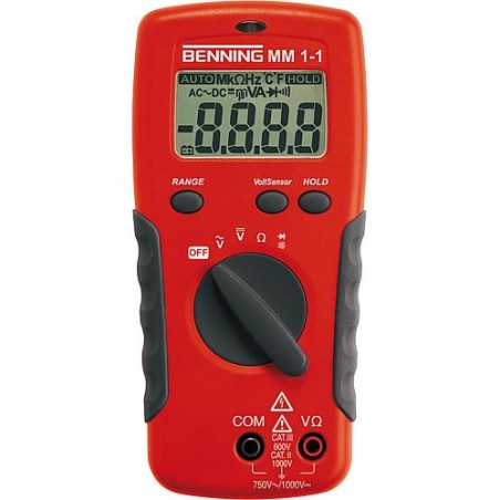 Multimetre numerique avec capteur de volt sans contact Benning MM 1-2 RefNr: 044081