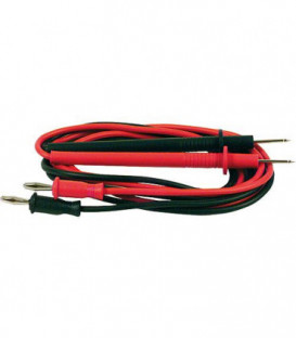 Jeu de cordon de connection noir/rouge - fiche banane CC-311A