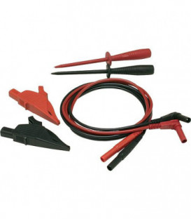 Kit de cable de mesure - securite 4mm silicone 6 pieces BENNING TA2