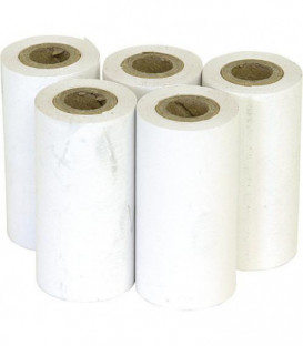 Papier thermique, UE :  5 rouleaux lisibilité longue durée l 57 mm, diam. 3 5mm. L 14,5 mm