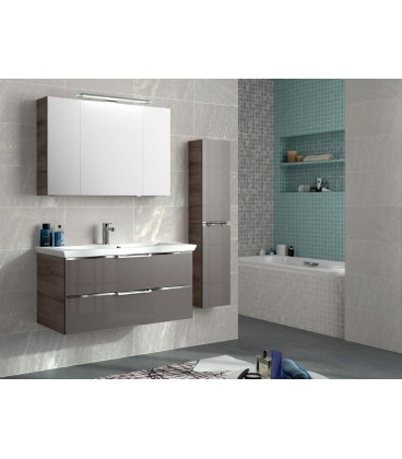 Meuble Suspendu Salle de Bain Trentino 110