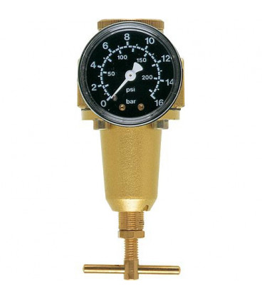 Pressostat pneumatique G1/4 + G3/8 Plage de reglage/bareme 0,5 - 16/25 Debit 1.000 l/min