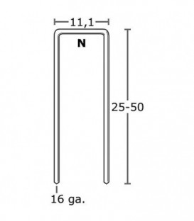 Agrafe 63 mm zingué CP Sencote, 6500 pcs