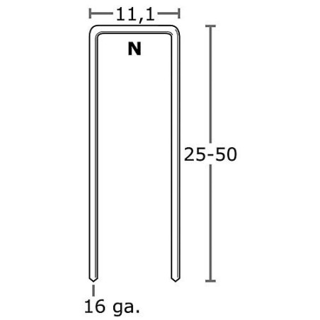 Agrafe 63 mm zingué CP Sencote, 6500 pcs