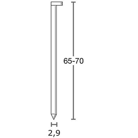 Clous a tete plate 3,1x90 mm brut Sencote, 3000 pcs