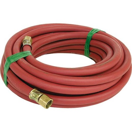 Tuyau souple Acetylene, 10m long raccord R 3/8L x R 3/8 L 6,0 x 3,5 mm