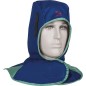 Cagoule de soudeur bleue resistant au feu EN 470