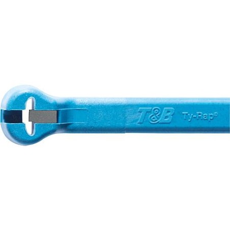 UV-Serre-câbles nez en acier Ty-Rap, 186 x 4,6mm, bleu clair UE 100 pièces