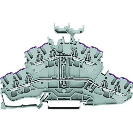 4-Conducteur-borne à double étage Wago 2002-2438 UE 50 pièces