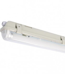 Eclairage LED piece humide baignoire, 2 x 20,5W, 6200lm 4000K, KVG/VVG, 1500mm