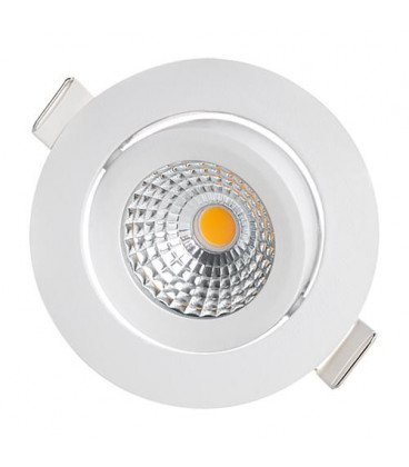 spot encastré LED, blanc 230V, 7W, 350lm, 2000-2700K encastrement:68mm, externe: 82mm