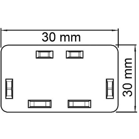 Embout blanc Type WDK/HE 30030 / 1 pc