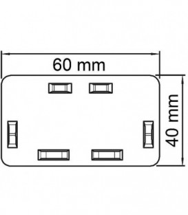 Embout blanc type WDK/HE 40060 1 pc