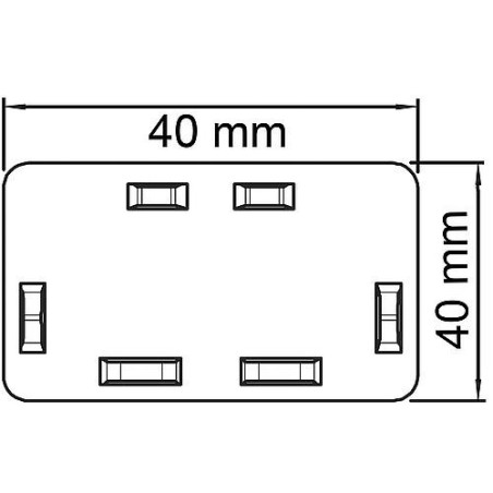 Embout blanc Type WDK/HE 40040 / 1 pc