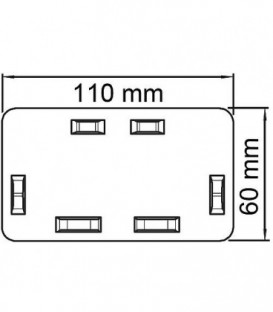 Embout gris clair type WDK/HE 60110 / 1 pc