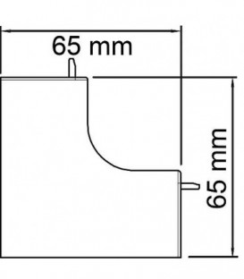 Couvercle angle interieur blanc type WDK/HI 40040 / simple