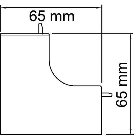 Couvercle angle interieur gris clair type WDK/Hi 40040 / 1pc