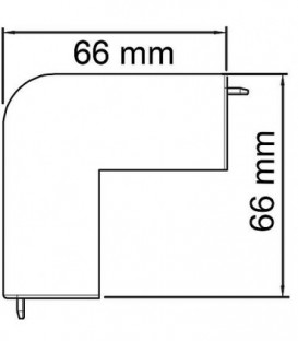 Couvercle angle exterieur gris clair Type WDK/HA 40040 / 1 pc