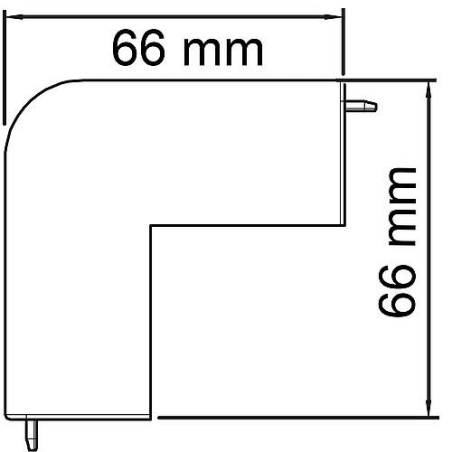 Couvercle angle exterieur gris clair Type WDK/HA 40040 / 1 pc