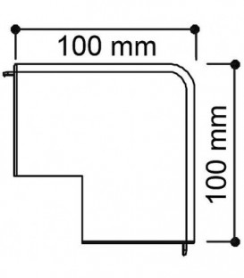 Couvercle angle exterieur Blanc Type WDK/HA 40060 / 1 pc