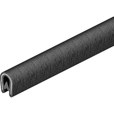 Bande protège-arête PVC noir KSB 4 PVC, longueur: 10m lxh: 10,5x15,0 mm