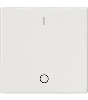 Interrupteur a bascule avec symbole I/0 Blanc electrique / 55 mm x 55 mm Type de protection IP20 / 1pc