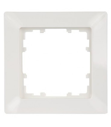 Cadre 80-mm-dim 1 compartiment, 80x80 mm blanc titan / 1 pc