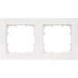 Cadre 80 -mm- dim 2 compartiments, 151 mm x 80 mm blanc titan / 1 pc