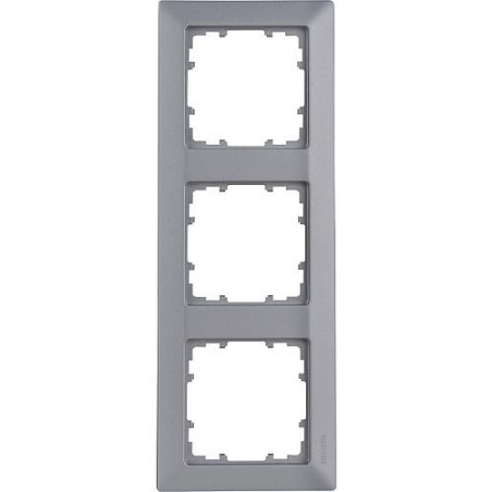 Cadre dim 80 mm 3 compartiments, 222 mm x 80 mm Alu metallique / 1 pc