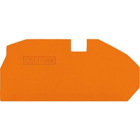 Plaque d'extrémité et intermédiaire 1 mm d'épaisseur, orange 25 pcs