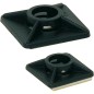 Socle de colle pour attache-cable 28 x 28 mm couleur : noir emballage 100 pcs
