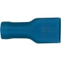 Manchon connecteur plat semi-isole 2,5 mm², 4,8 x 0,8 mm couleur bleu, emballage  :  100 pcs