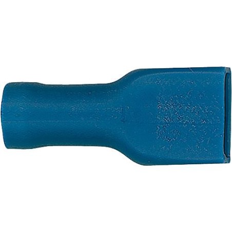 Manchon connecteur plat semi-isole 2,5 mm², 4,8 x 0,5 mm couleur bleu, emballage  :  100 pcs
