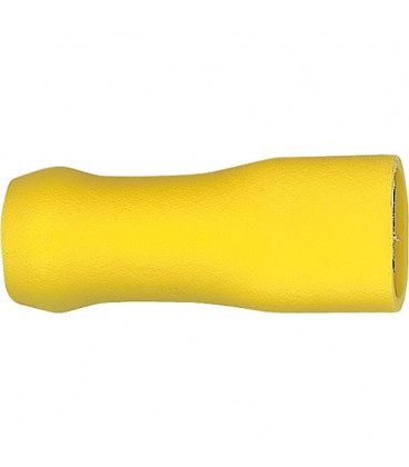 Manchon connecteur plat semi-isole 5,5 mm², 6,3 x 0,8 mm couleur jaune, emballage  :  100 pcs