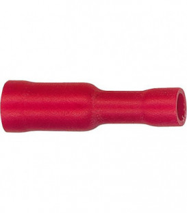 Fiche coaxial isolee 1,25 mm², 4,0 mm Couleur rouge, emballage  :  100 pcs