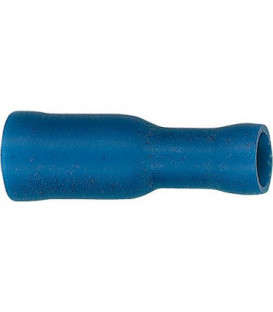 Fiche coaxial isolee 2,5 mm², 5,0 mm Couleur bleu, emballage  :  100 pcs
