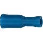 Fiche coaxial isolee 2,5 mm², 5,0 mm Couleur bleu, emballage  :  100 pcs