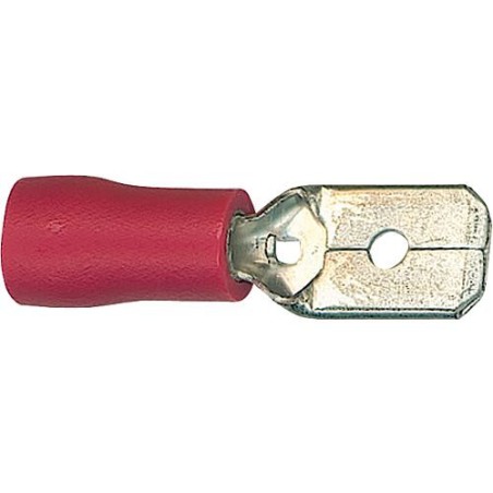 Cosse de cable T CON.MH jusqu'a 1,5 mm², 2.8 x 0,8 mm rouge 100 pcs