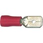 Cosse de cable T CON.MH jusqu'a 1,5 mm², 4,8 x 0,8 mm rouge 100 pcs