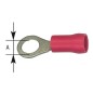 Cosse de cable en forme de bague isolee, 1,25 mm², 4,3 mm Couleur rouge, UE  :  100 pcs