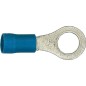 Cosse de cable en forme de bague isolee, 2,5 mm², 4,3 mm Couleur bleu, emballage  :  100 pcs