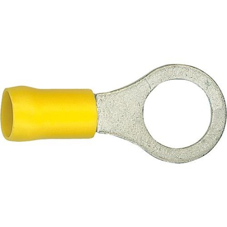 Cosse de cable en forme de bague isolee, 5,5 mm², 5,3 mm Couleur jaune, emballage  :  100 pcs