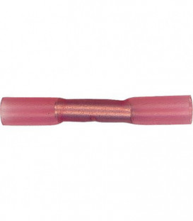 Aboutage avec isolation de gaine thermoretractable, 0,5 - 1,25 mm² Couleur rouge, emballage  :  100 pcs