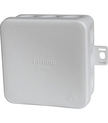 FR-Boite de derivation F-Tronic IP55, 80x80x37mm, gris, sans halogenes