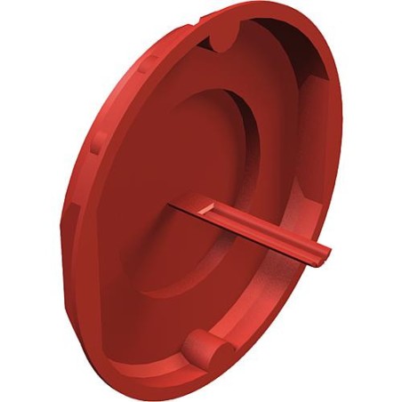 Couvercle de signalisation encastre, diam. 60 mm, type UV70 SD rouge, UE  :  25 pcs