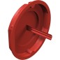 Couvercle de signalisation encastre, diam. 60 mm, type UG 60 SD rouge, UE  :  50 pcs